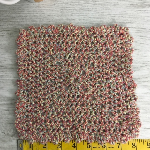 Cotton Crochet Wash Cloth Dish Rag Handmade Multi color Absorbent Bath Kitchen - Picture 3 of 7